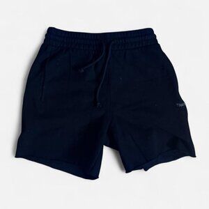 Aritzia TNA black sweatfleece shorts